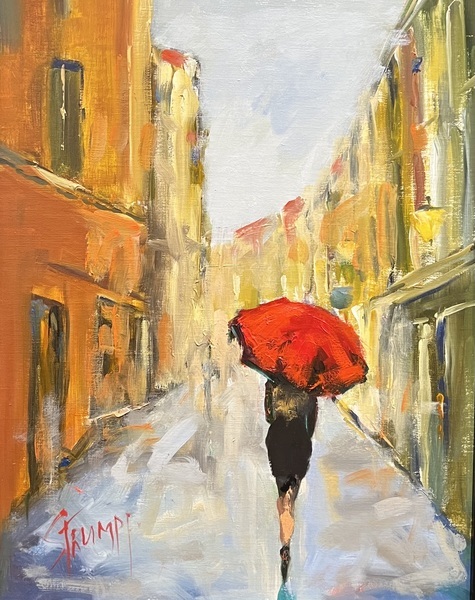 Gina Strumpf - Morning Stroll - Oil on Canvas - 18x14