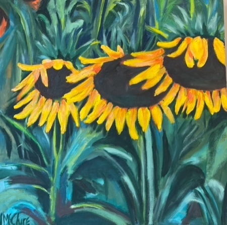 Nancy McClure - Sunrise - Oil on Canvas - 30x30