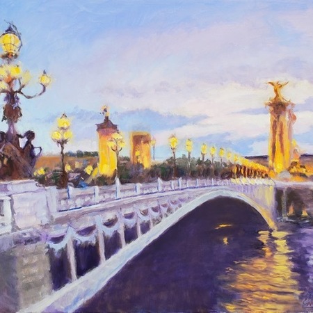 Connie Winters - Pont Alexander III - Oil on Canvas - 30x40