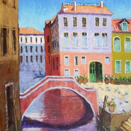 Connie Winters - Venice Day - Oil on Canvas - 40 x 30