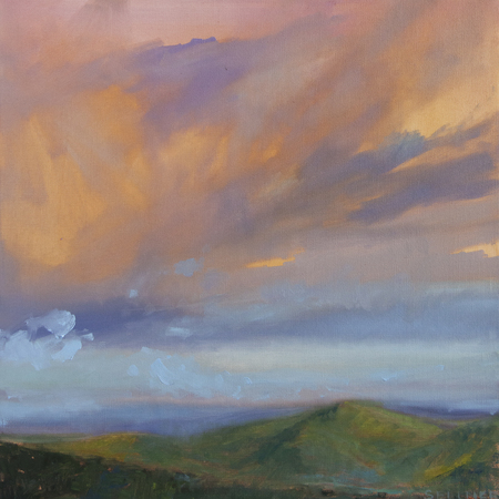 Ashley Sellner - "Full-Hearted Evensong" - Oil on Canvas - 20x20