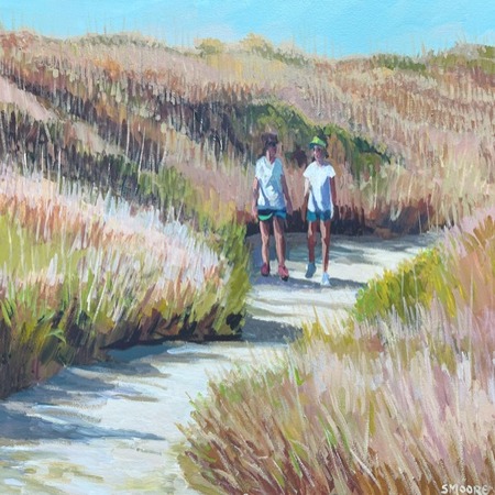 Steve Moore - Dune Path Walkers - Acrylic on Canvas - 24x30