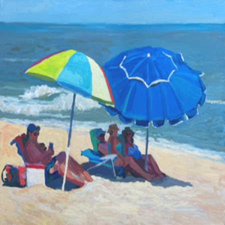 Steve Moore - Beachin on AB - Acrylic on Canvas - 24x30