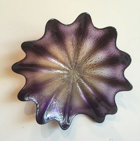 Seattle Glass Studio - Small Purple Plate - GLASS