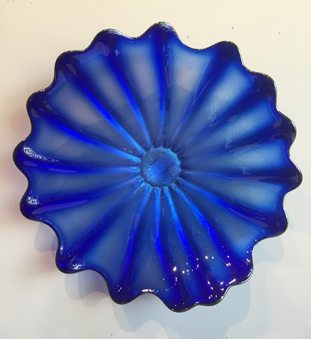Seattle Glass Studio - Medium Cobalt Plate - GLASS