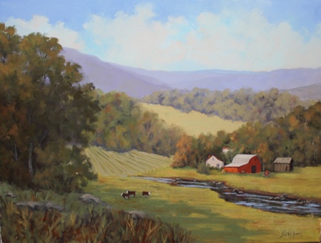 Sheila Wood Hancock - High Country Vista - Oil on Canvas - 30x40