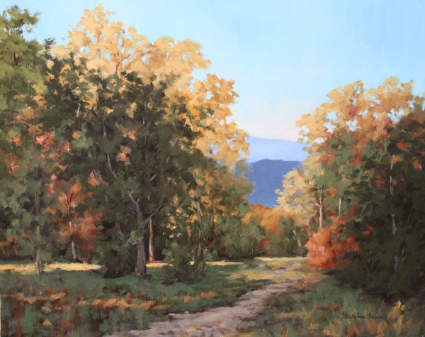 Sheila Wood Hancock - A Walk in the Woods - Oil on Canvas - 24x30
