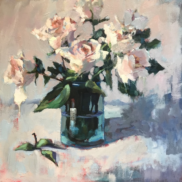 Susan Hecht - Weekend Blooms - Oil on Canvas - 24x24
