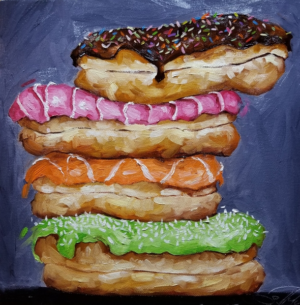 Scott French - Sweet Things - Oil on Canvas - 12x12