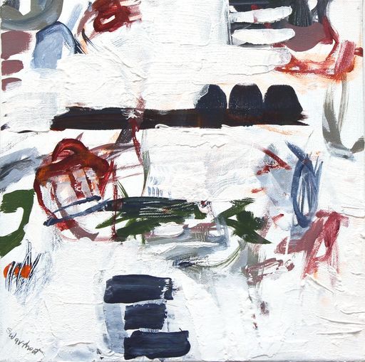 Toni Swarthout - Tic Toc #2 - Acrylic on Canvas - 12x12