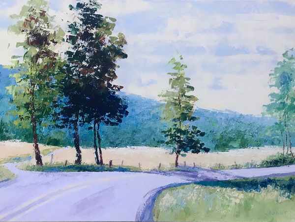 Ginny Chenet - Scenic Route - Acrylic on Canvas - 30x40