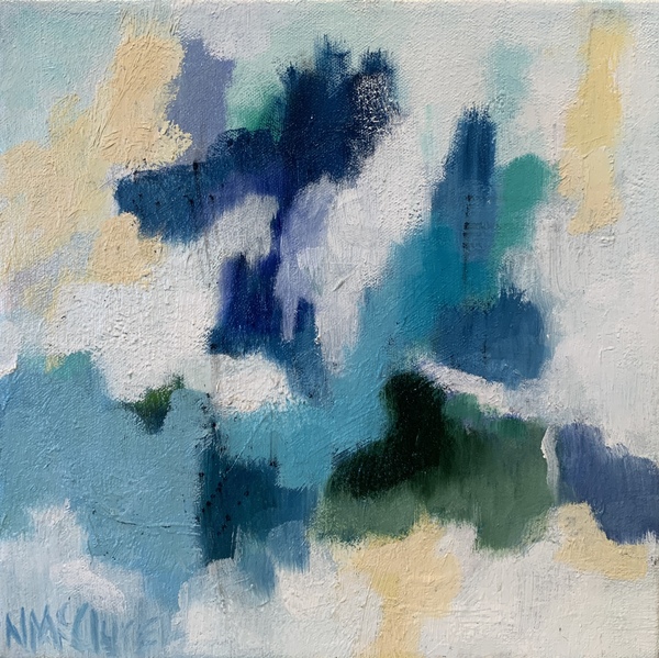 Nancy McClure - Waves II - Oil on Canvas - 12 x 12