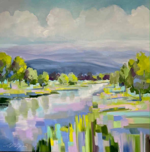 Lindsay Jones - Kindness Falls Like Rain - Oil on Canvas - 48x48