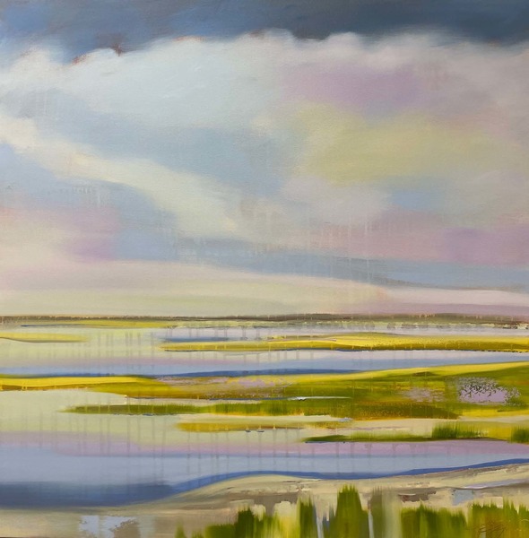 Lindsay Jones - Lavender Skies - Oil on Canvas - 36x36