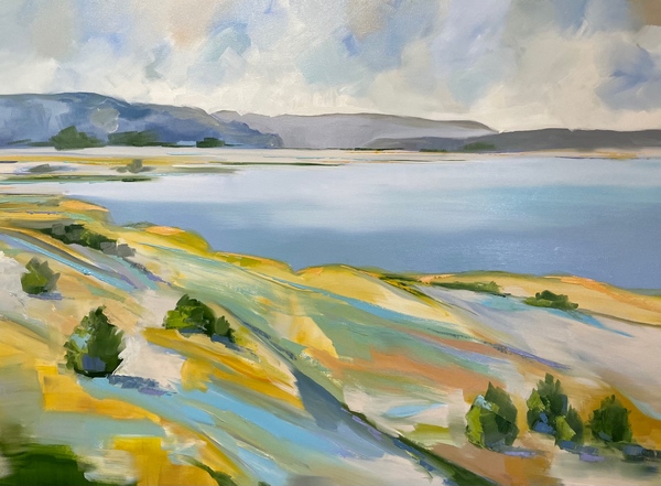 Lindsay Jones - Lakeside Blues - Oil on Canvas - 36x48