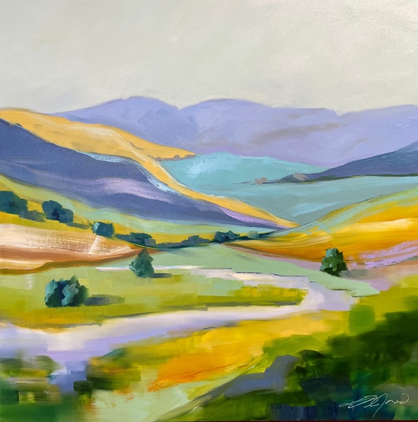Lindsay Jones - Rivers Bend - Oil on Canvas - 40x40
