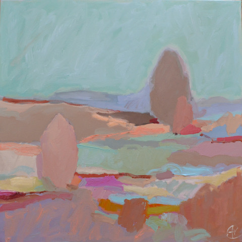 Anna Vaughn Kincheloe - Natural Erosion - Oil on Canvas - 24x24