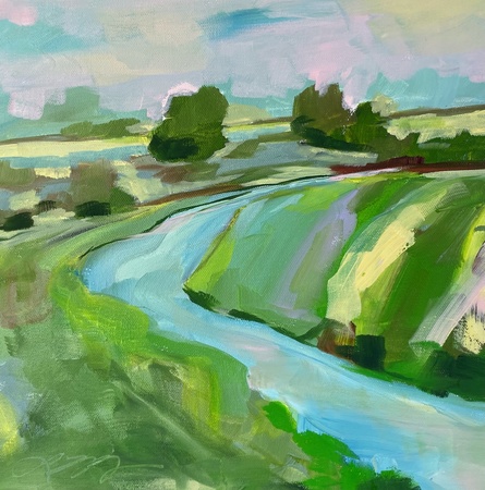 Lindsay Jones - The River's Way - Oil on Canvas - 12x12
