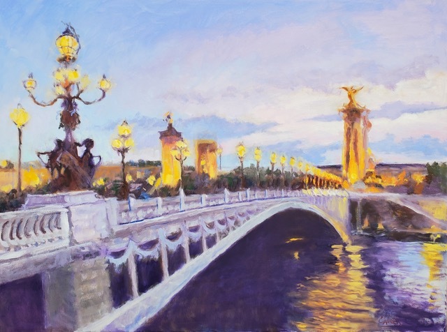 Connie Winters - Pont Alexander III - Oil on Canvas - 30x40