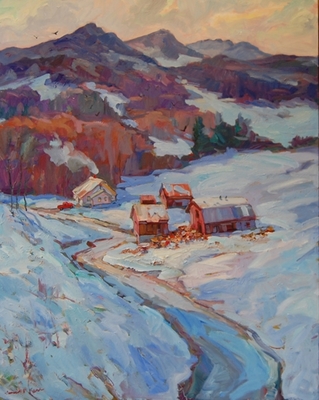 James  P. Kerr - Mountain Home - Oil on Canvas - 60x48
