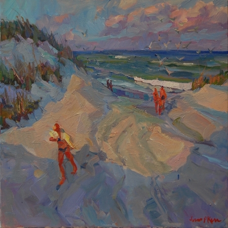James  P. Kerr - Nags Head Dunes - Oil on Canvas - 24x30