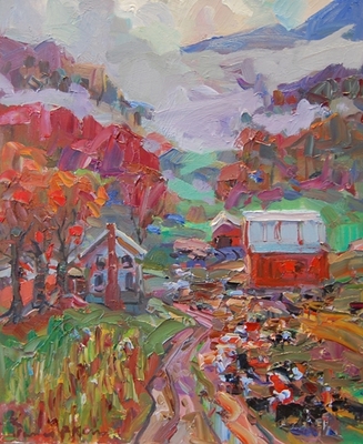 James  P. Kerr - Mountain Maples - Oil on Canvas - 24x20