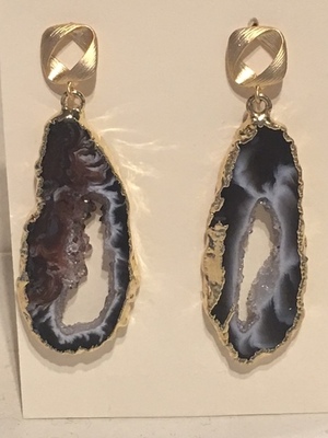Sugarfoot Jewels - Oco Geode Earrings