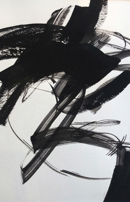 Sherry O'Neill - Black and White Study XI - Acrylic on Paper - 17x21