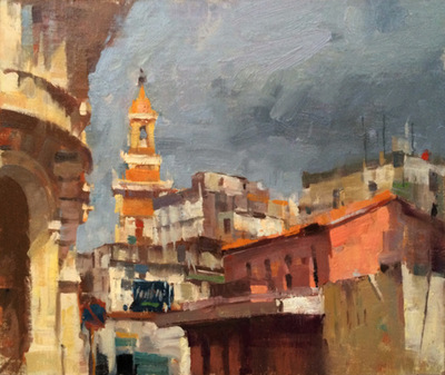 Larry Moore - La Floradita, Havana - Oil on Canvas - 12x16