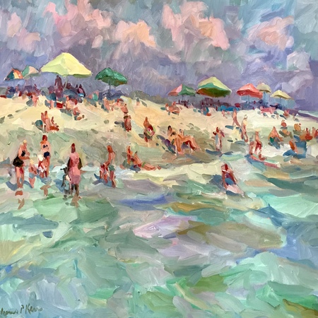 James  P. Kerr - Wrightsville Beach - Oil on Canvas - 36x48
