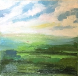Nancy McClure - Mini Landscape XV - Oil on Canvas - 6x6