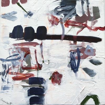 Toni Swarthout - Tic Toc - Acrylic on Canvas - 12x12