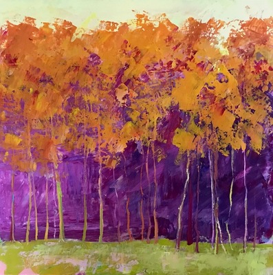 Ginny Chenet - Affirming Autumn - Acrylic on Canvas - 24x24