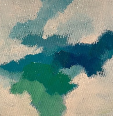 Nancy McClure - Dreamy V - Oil on Canvas - 6x6