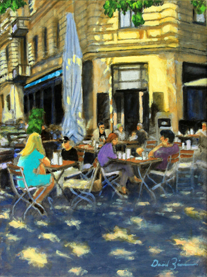 David Zimmerman - Bon Apetit - Oil on Canvas - 16x12