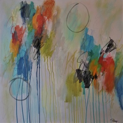 Sharon Paige - Luck of the Draw - Acrylic on Canvas - 30x30