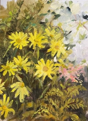 Gina Strumpf - Daisy Love - Oil on Canvas - 12x9