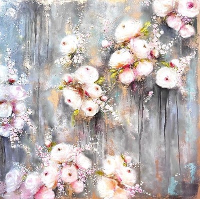 Amy Abig - It Was All Cotton Candy - Oil on Canvas - 36x36