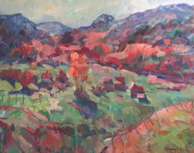 James P. Kerr - Over the Ridge - Oil on Canvas - 48x60