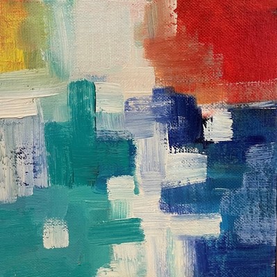Nancy McClure - Water View II - Oil on Canvas - 6x6