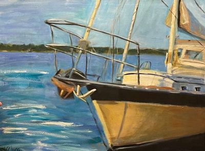 Nancy McClure - Fishing Hole by Sail - Oil on Canvas - 30x40