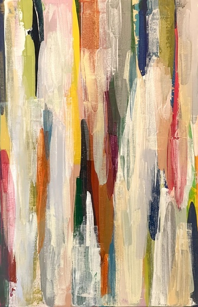 Sharon Paige - Color Tower I - Acrylic on Canvas - 36" x 24"