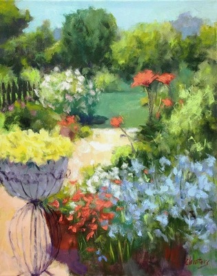 Connie Winters - My Garden Gifts - Oil on Canvas - 20 x 16