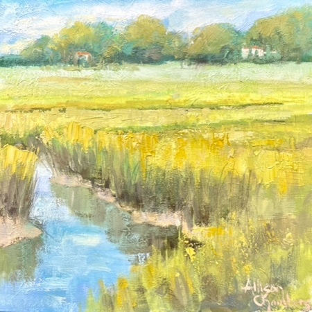 Allison Chambers - Backwater 2 - Oil on Canvas - 12 x 12