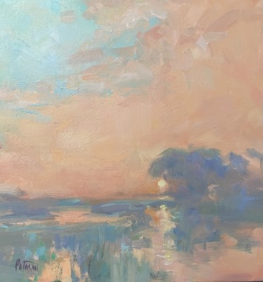 Rebecca Patman - Sunset - Oil on Canvas - 12 x 12