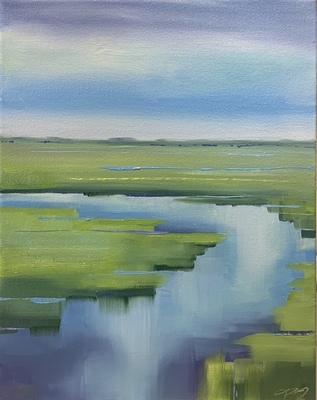 Lindsay Jones - Intracoastal Waters - Oil on Canvas - 14 x 11