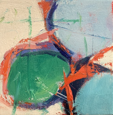 Nancy McClure - Bubble I - Oil on Canvas - 6 x 6