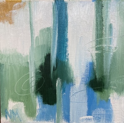 Nancy McClure - Spring 2 - Oil on Canvas - 6x6