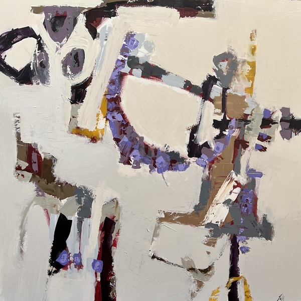 Lynn Golitz - I'm on the Move - Acrylic on Canvas - 48x48