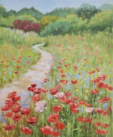 Connie Winters - Poppies-Poppies - Oil on Canvas - 30x24